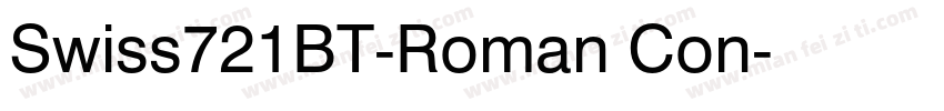 Swiss721BT-Roman Con字体转换